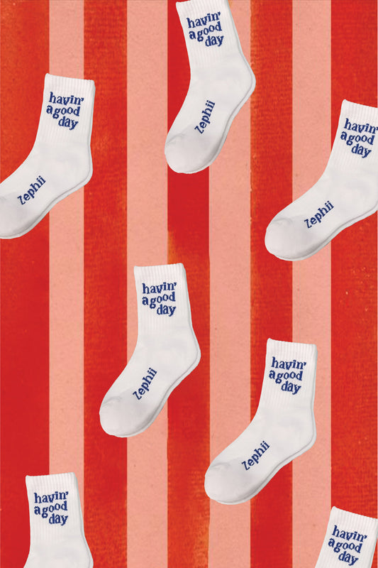 Zephii Havin' a good day Socks - Navy